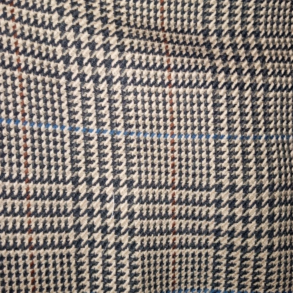 Oscar De La Renta Vintage Wool 2-Button Houndstooth Blazer Size 44L